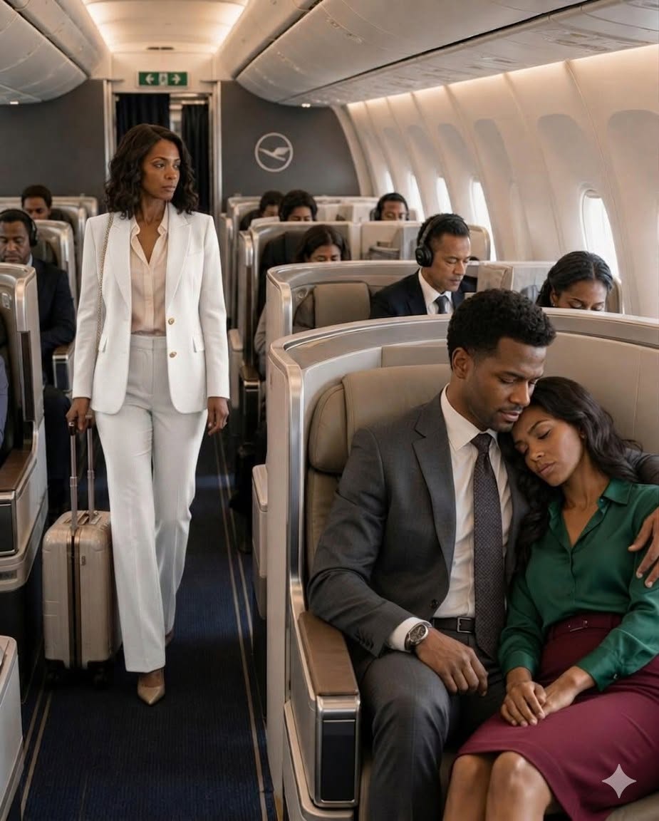 I Thought I Was Flying To Close A Deal… Until I Saw My Husband Sitting Two Rows Ahead, Letting Another Woman Sleep In His Arms, And When The Flight Attendant Called Her “Your Wife”… He Didn’t Correct It…