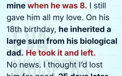 I Found Out My Son Wasn’t Mine When He Was 8—18 Years Later, He Proved That Family Is More Than Blood