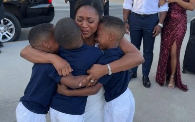 “My billionaire ex-husband sat beside me on a flight just to shame me—then three little boys stepped out of a Bentley and ran toward me, calling, “Mom!”