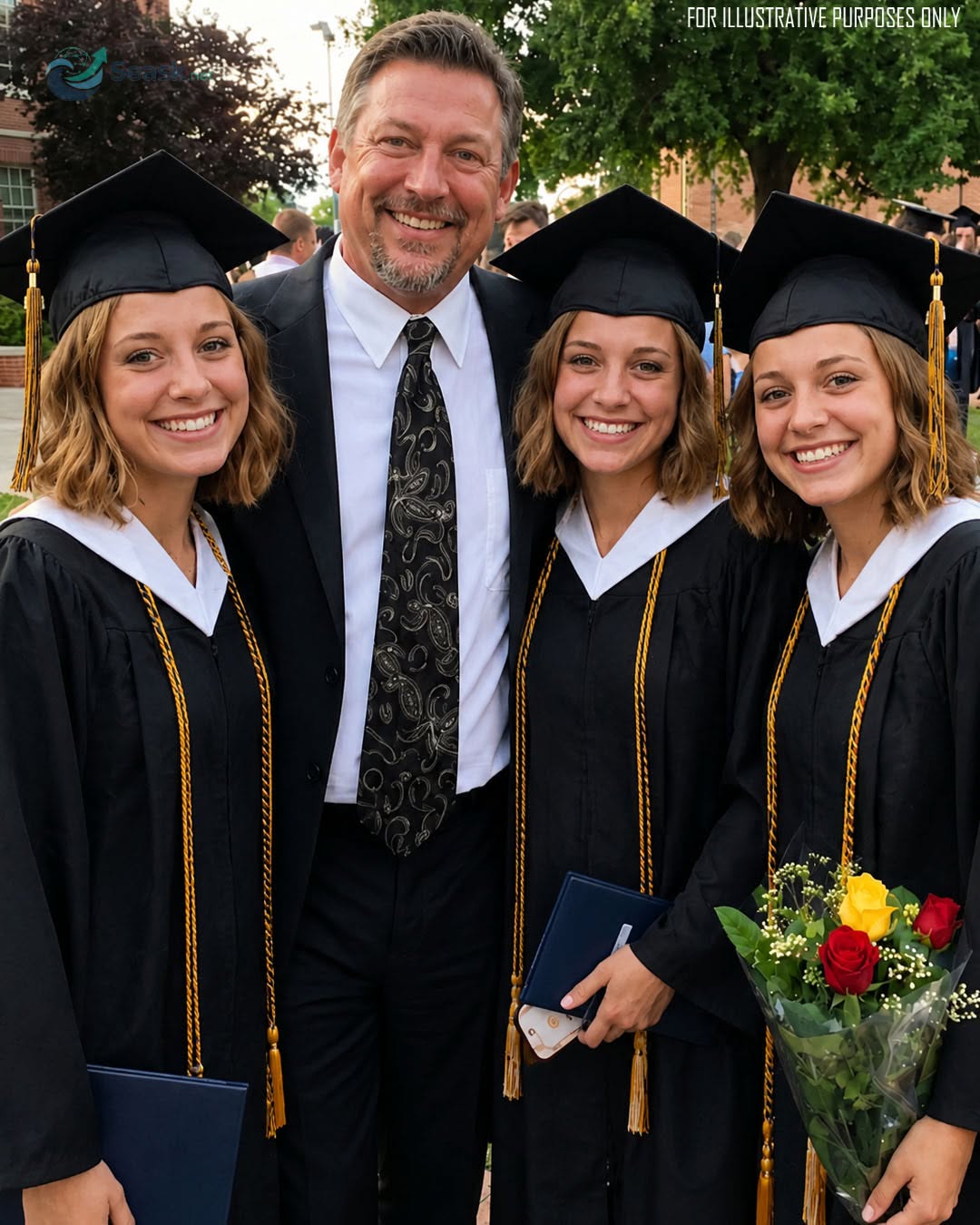 I spent 22 years raising my brother’s triplet daughters—what they revealed at graduation brought me to my knees