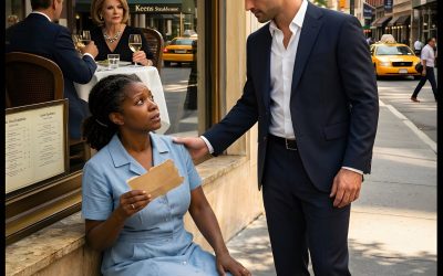 SHE WAS LEFT OUTSIDE THE RESTAURANT LIKE SHE DIDN’T BELONG—THEN THE OWNER WALKED OUT, CALLED HER THE WOMAN WHO SAVED HIS LIFE, AND THE PATRONA CHOKED ON HER OWN PRIDE