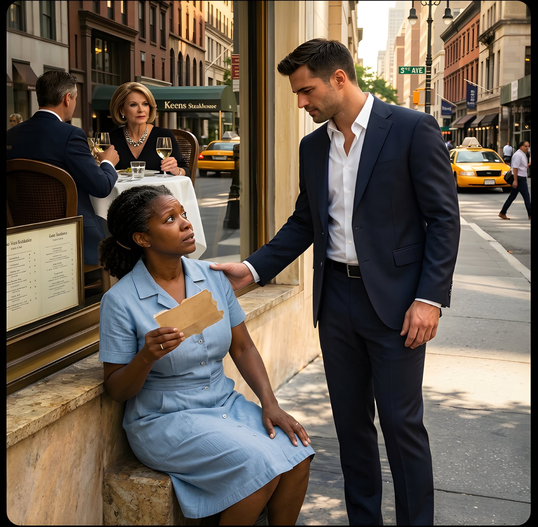 SHE WAS LEFT OUTSIDE THE RESTAURANT LIKE SHE DIDN’T BELONG—THEN THE OWNER WALKED OUT, CALLED HER THE WOMAN WHO SAVED HIS LIFE, AND THE PATRONA CHOKED ON HER OWN PRIDE