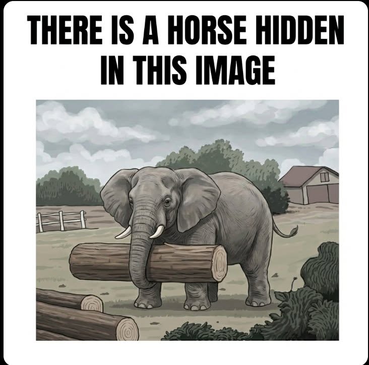 Can you find the hidden horse? Take on this extreme challenge in 7 seconds