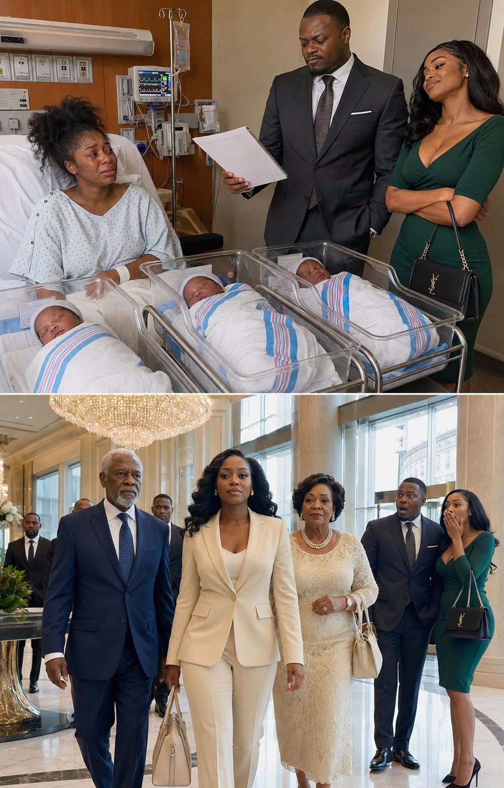 After I gave birth to our triplets, my husband brought his mistress to the hospital, a Birkin hanging from her arm, just to humiliate me. “You’re too ugly now. Sign the divorce,” he sneered.