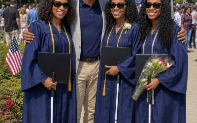 My Wife Left Me with Our Blin:d Newborn Triplets – 18 Years Later, She Showed up at Their Graduation, and What One Daughter Said on Stage Sh0cked Everyone