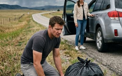 My husband pulled over when he noticed a black bag lying by the side of the road… and when we opened it, we were completely speechless.