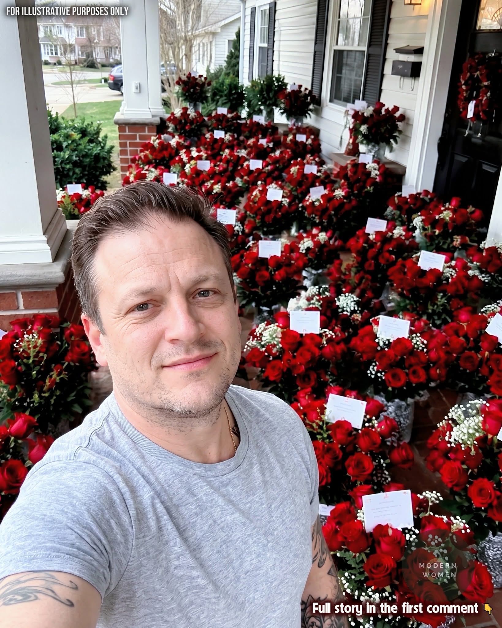 I Came Home from a Work Trip and Found 100 Roses on My Porch for My Wife — And for One Awful Minute, I Thought My Marriage Was Over